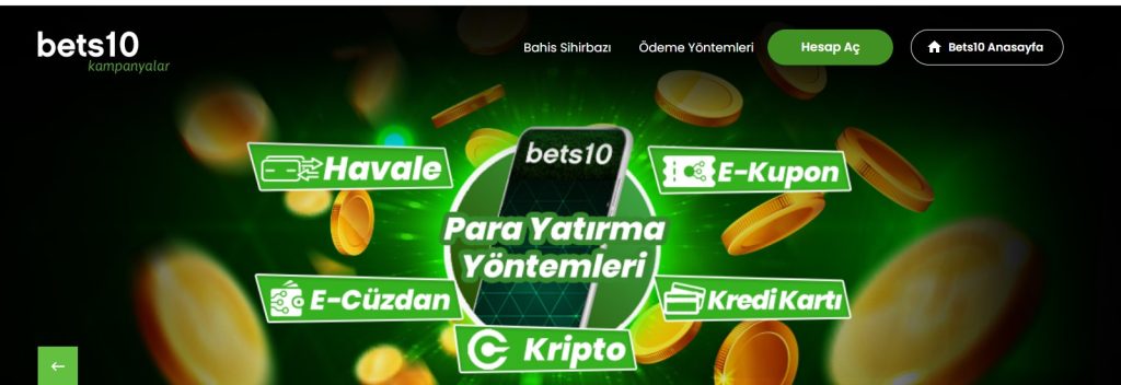 bets10 ödeme yöntemleri